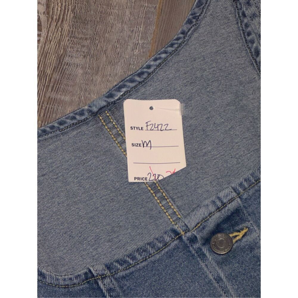 NWT Women’s ETICA X ANTHROPOLOGIE Ivy denim Jean sleeveless jumpsuit size medium - Picture 14 of 14